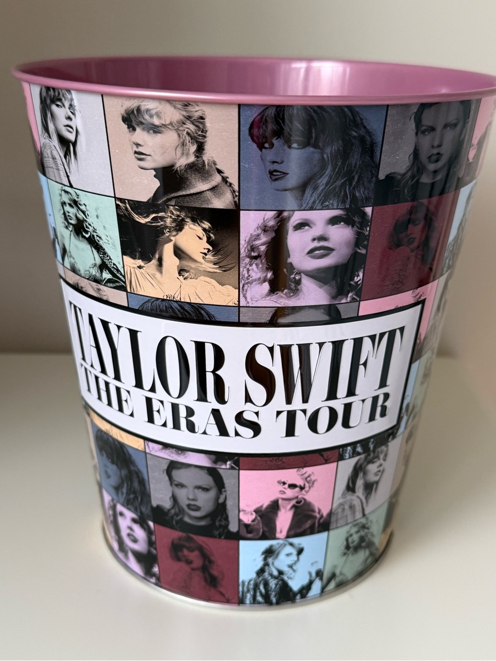 Taylor Swift AMC Movie Theater Popcorn Bucket, unused. Pink interior. Eras Tour
